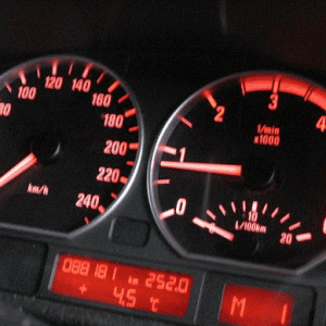 E46 Performance Tacho-Umbauset für Benziner