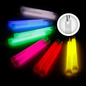 12 Stück Premium Power-Knicklichter im 6-Farb-Mix leuchtend!