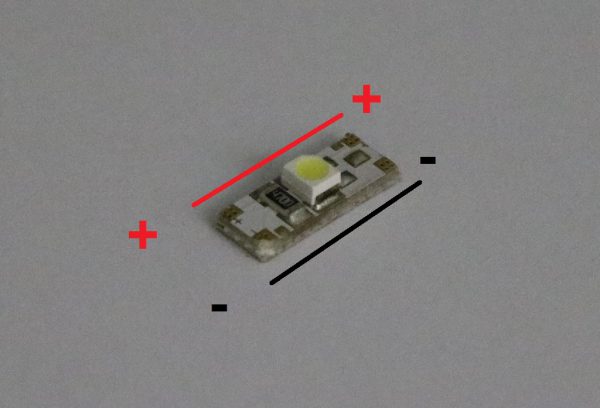 uLED - MikroLED 13x5mm von 3V bis 12V - hell - Achtung! – Bild 2