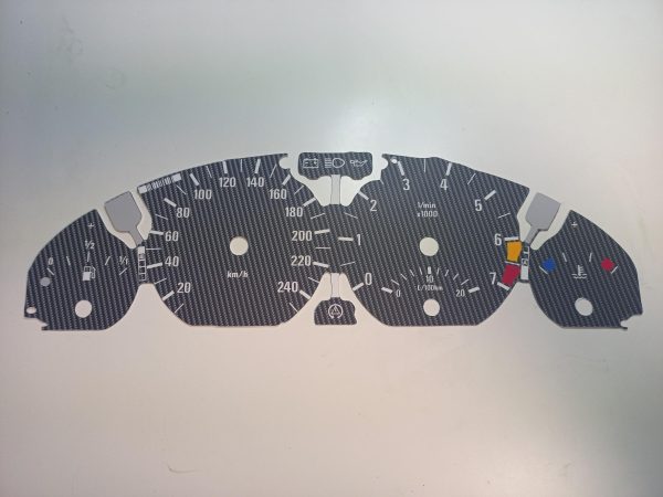 BMW Tachoscheibe E46 Benzin Carbon
