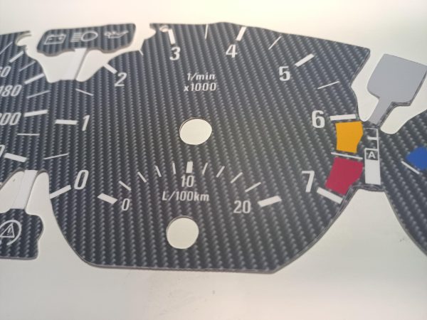 BMW Tachoscheibe E46 Benzin Carbon – Bild 2